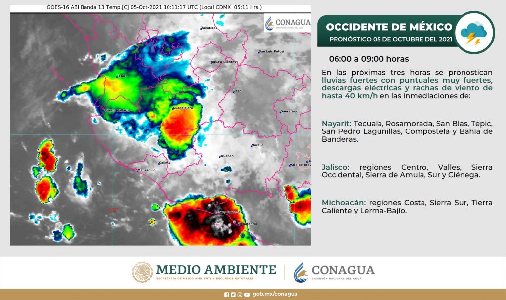 Canal De Baja Presi N Ocasionar Lluvias En El Occidente Y Centro Del Pa S