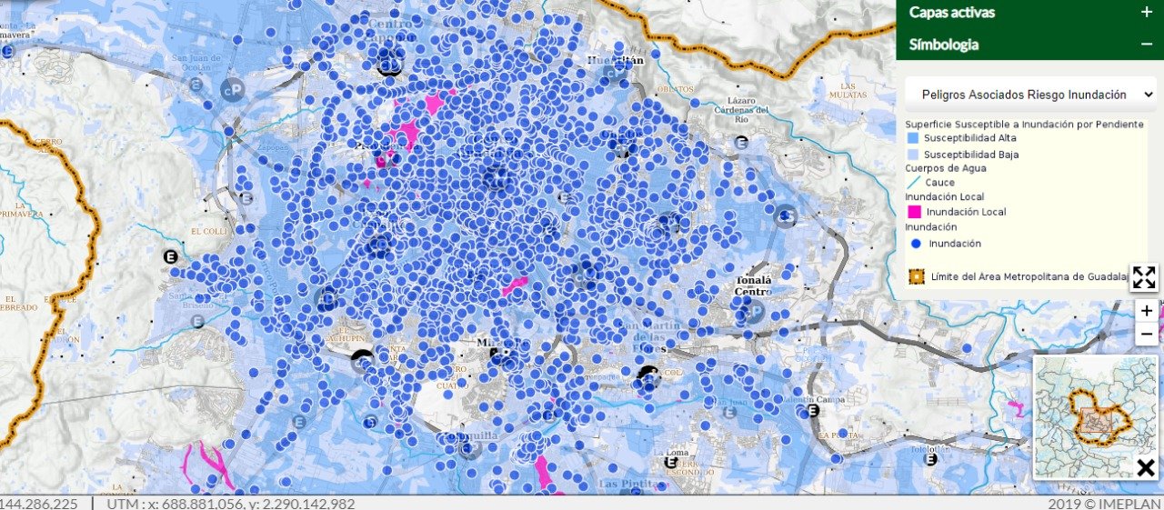 Mapa Único de Inundaciones reveló 316 puntos críticos  Tráfico ZMG