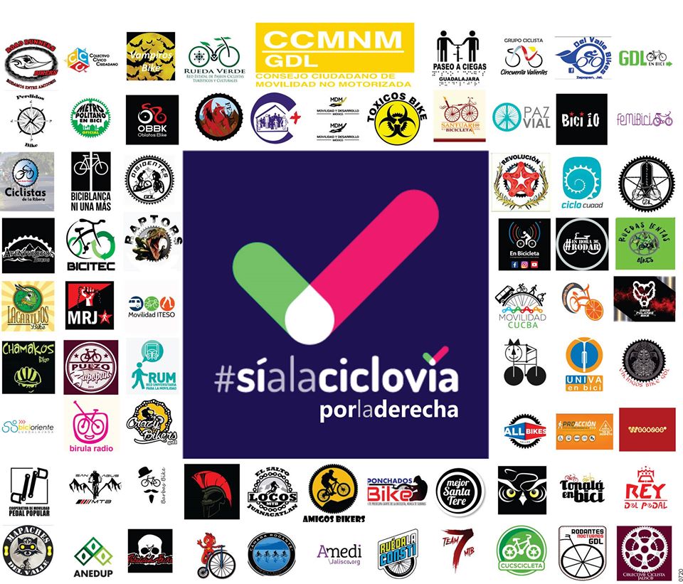 Colectivos se suman a favor de ciclovía de Guadalupe
