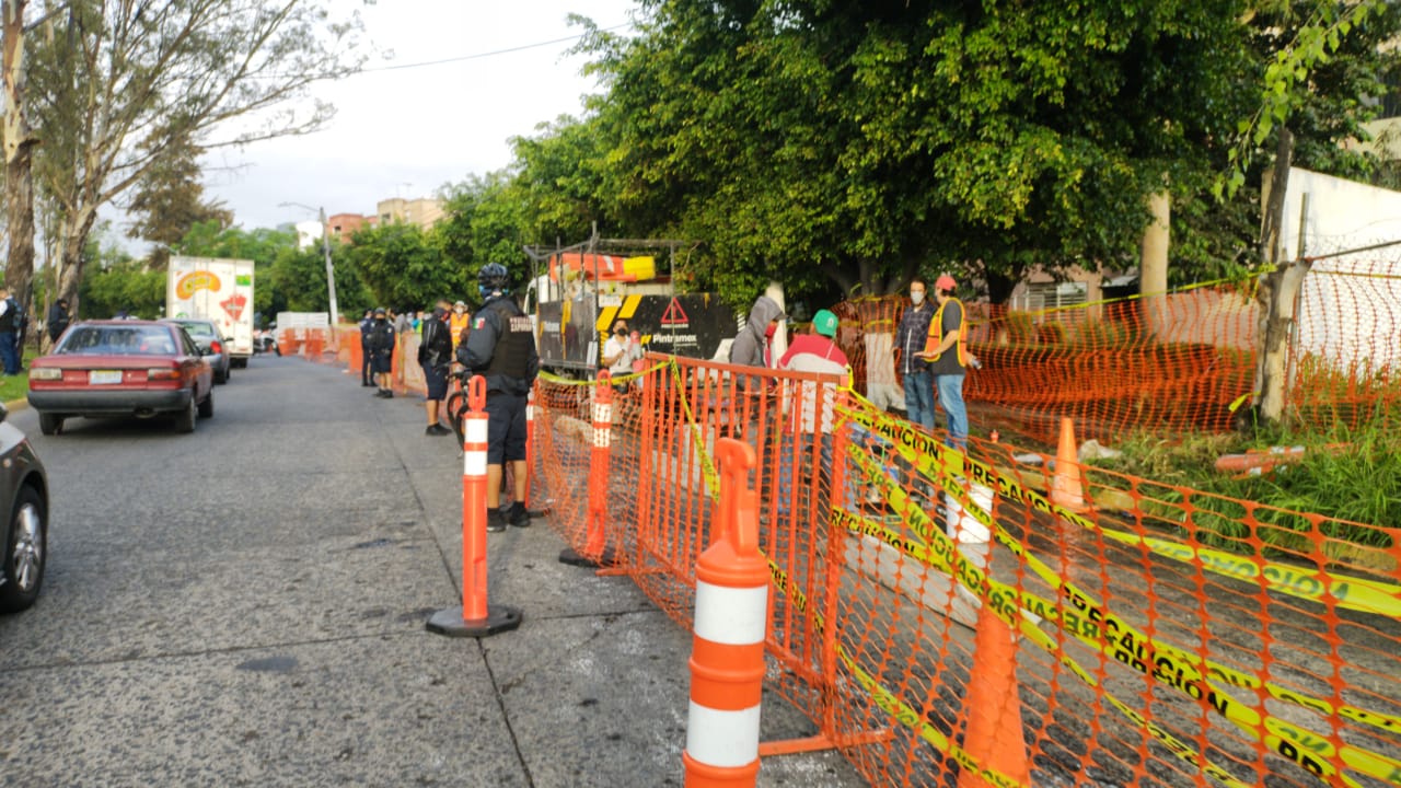 Con vigilancia policiaca inicia obra de ciclovía en Guadalupe