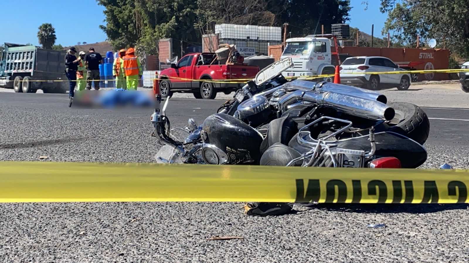 Muere motociclista sobre la Carretera Guadalajara-Morelia - Tráfico ZMG