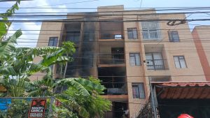 incendio en departamento