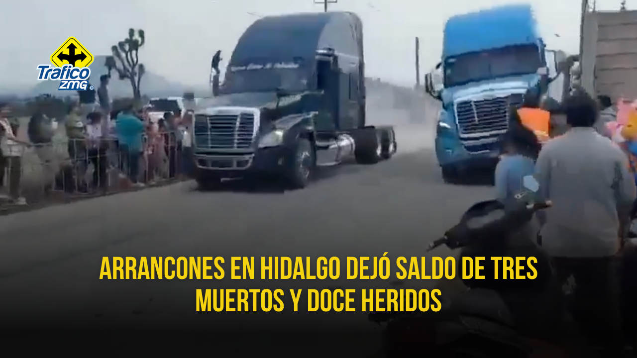 Vídeo: Arrancones mortales dejó tres muertos en Hidalgo - Tráfico ZMG